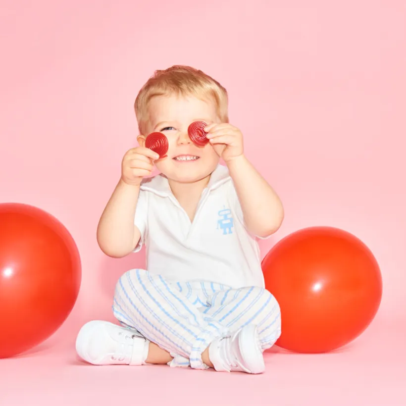 Ensemble 2 pièces polo et pantalon à rayures pour bébé garçon