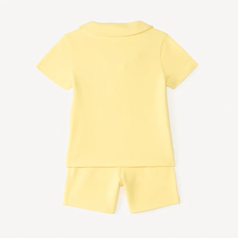 Ensemble 2 pièces polo + short avec print 3D fantaisie pour bébé garçon