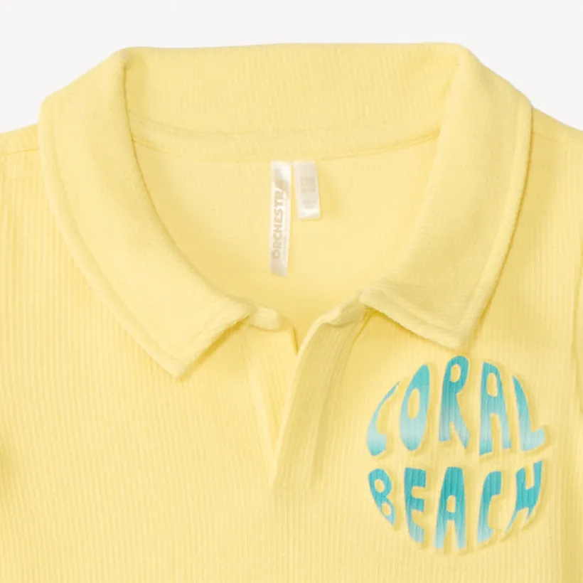 Ensemble 2 pièces polo + short avec print 3D fantaisie pour bébé garçon