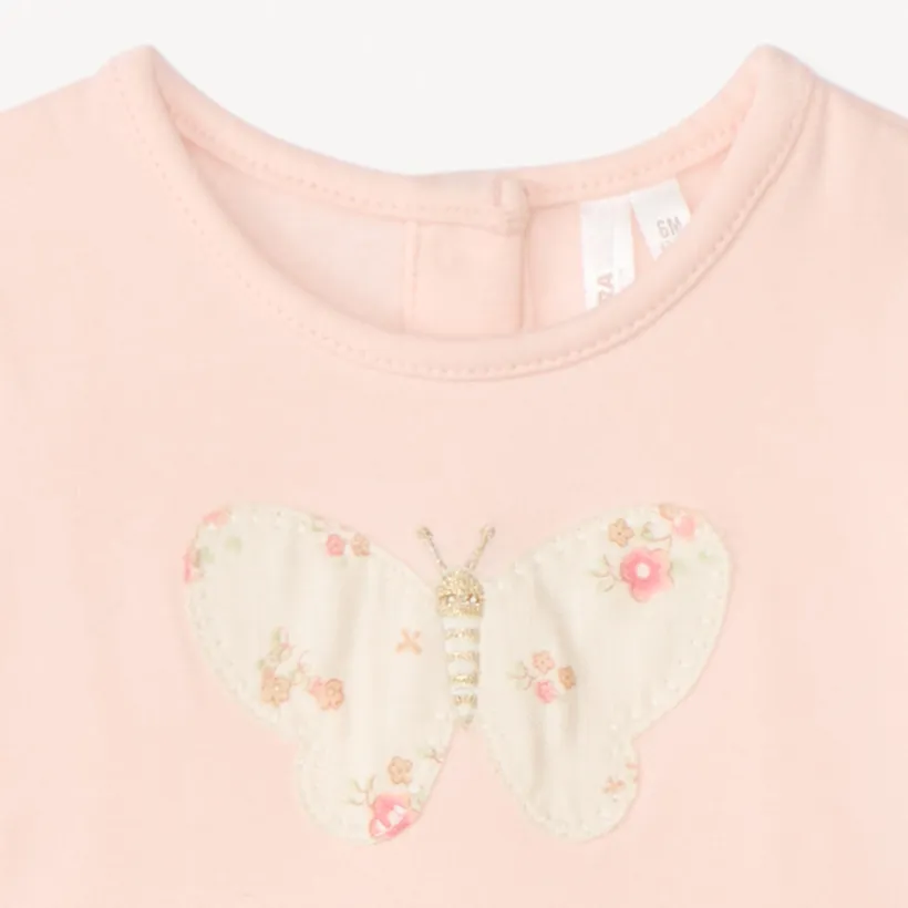 Ensemble 2 pièces robe effet 2 en 1 + caleçon pour bébé fille