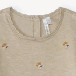 Ensemble 2 pièces total look en tricot pour bébé fille