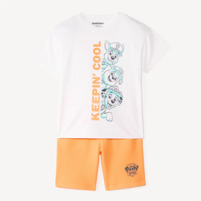 Ensemble 2 pièces t-shirt + short Pat'Patrouille pour garçon
