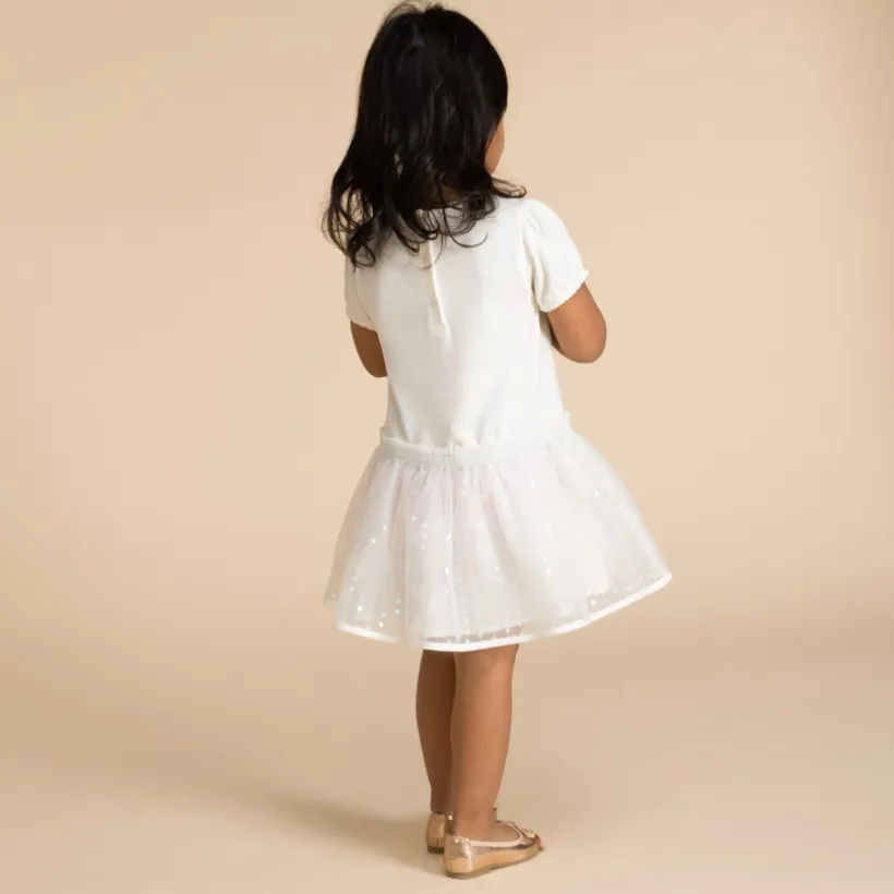 Ensemble Robe fantaisie avec bandeau pour bébé fille