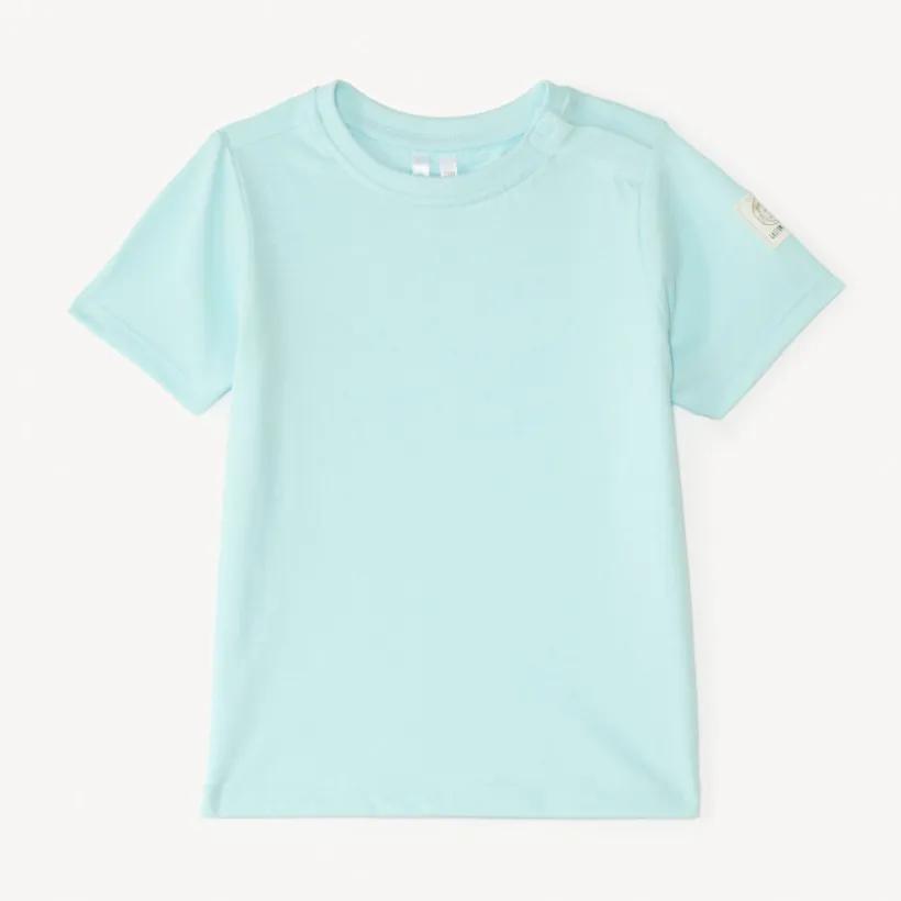 Ensemble salopette et t-shirt manches courtes uni pour bébé garçon