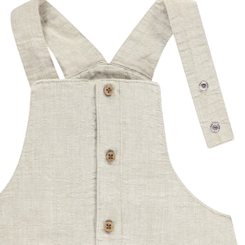 Ensemble salopette + t-shirt imprimé palmier pour bébé garçon