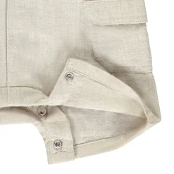 Ensemble salopette + t-shirt imprimé palmier pour bébé garçon