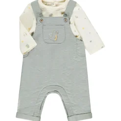 Ensemble salopette + t-shirt manches longues dragon pour bébé garçon