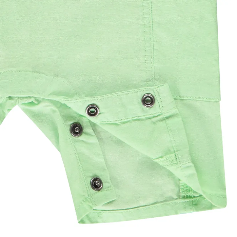 Ensemble salopette uni + t-shirt fantaisie pour bébé garçon