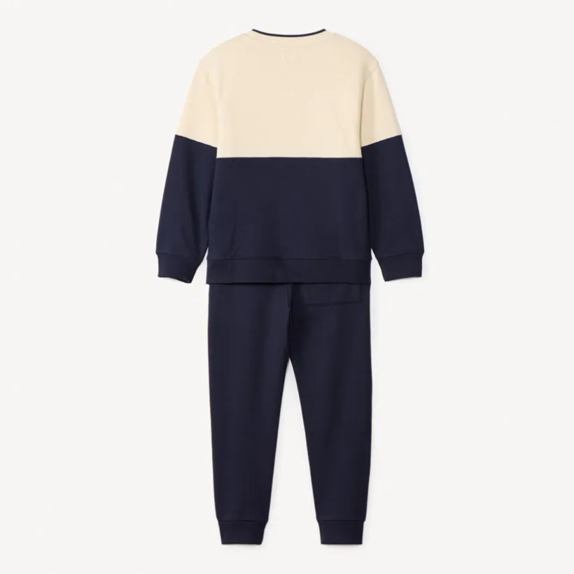 Ensemble sweat bicolore + pantalon de jogging pour garçon
