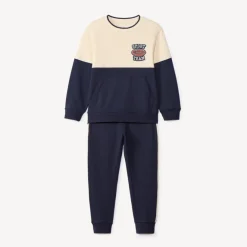 Ensemble sweat bicolore + pantalon de jogging pour garçon