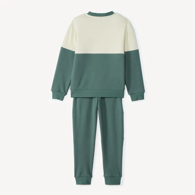 Ensemble sweat à broderie fantaisie et jogging pour garçon