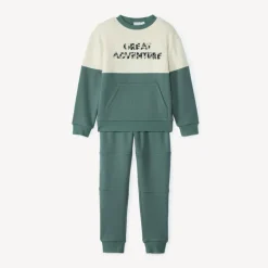 Ensemble sweat à broderie fantaisie et jogging pour garçon