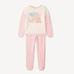 Ensemble sweat colorblock fantaisie + jogging pour fille