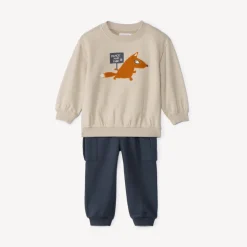 Ensemble sweat fantaisie + jogging style cargo pour bébé garçon