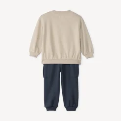 Ensemble sweat fantaisie + jogging style cargo pour bébé garçon