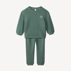 Ensemble sweat + jogging avec ours puff print pour bébé garçon