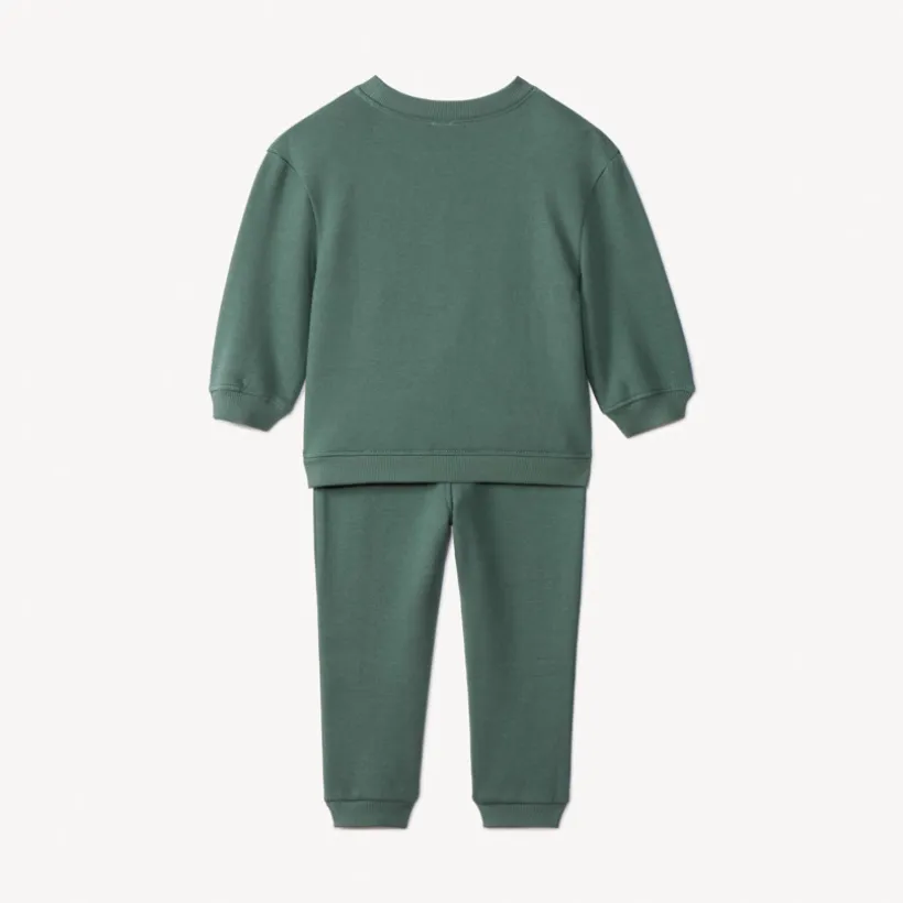 Ensemble sweat + jogging avec ours puff print pour bébé garçon