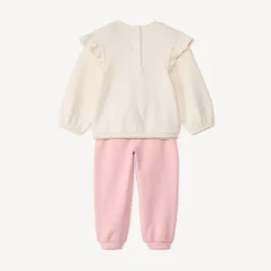 Ensemble sweat + jogging fantaisie pour bébé fille