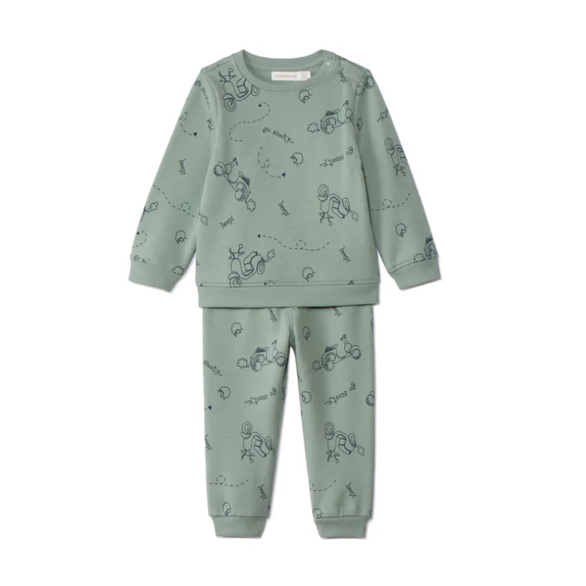 Ensemble sweat + jogging imprimé Scoot pour bébé garçon
