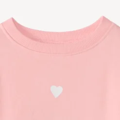 Ensemble sweat + pantalon de jogging uni pour bébé fille