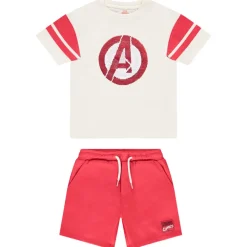 Ensemble t-shirt + short à sequins magiques Avengers Marvel pour garçon