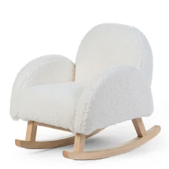 Fauteuil à bascule pour enfant Teddy - Blanc