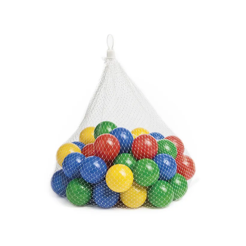 Filet de 50 balles multicolores Ø 6 cm