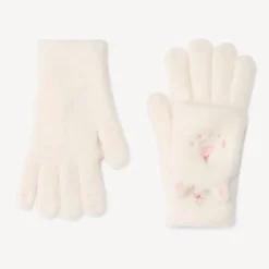 Gants 2 en 1 Licorne effet fourrure pour fille