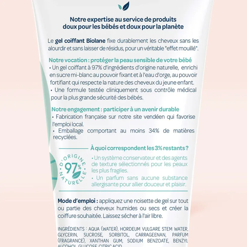 Gel coiffant effet mouillé 100 ml