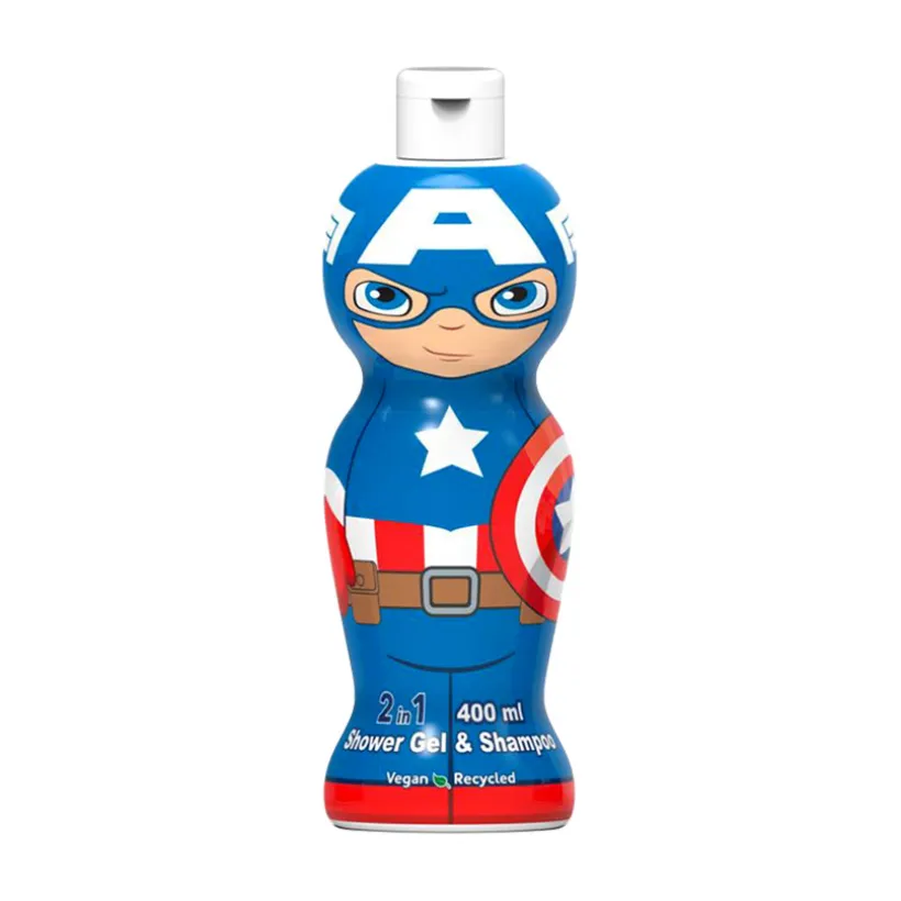 Gel douche + shampoing Captain America - 400ml