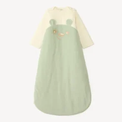 Gigoteuse en velours avec manches amovibles broderie ourson TOG 3 pour bébé garçon