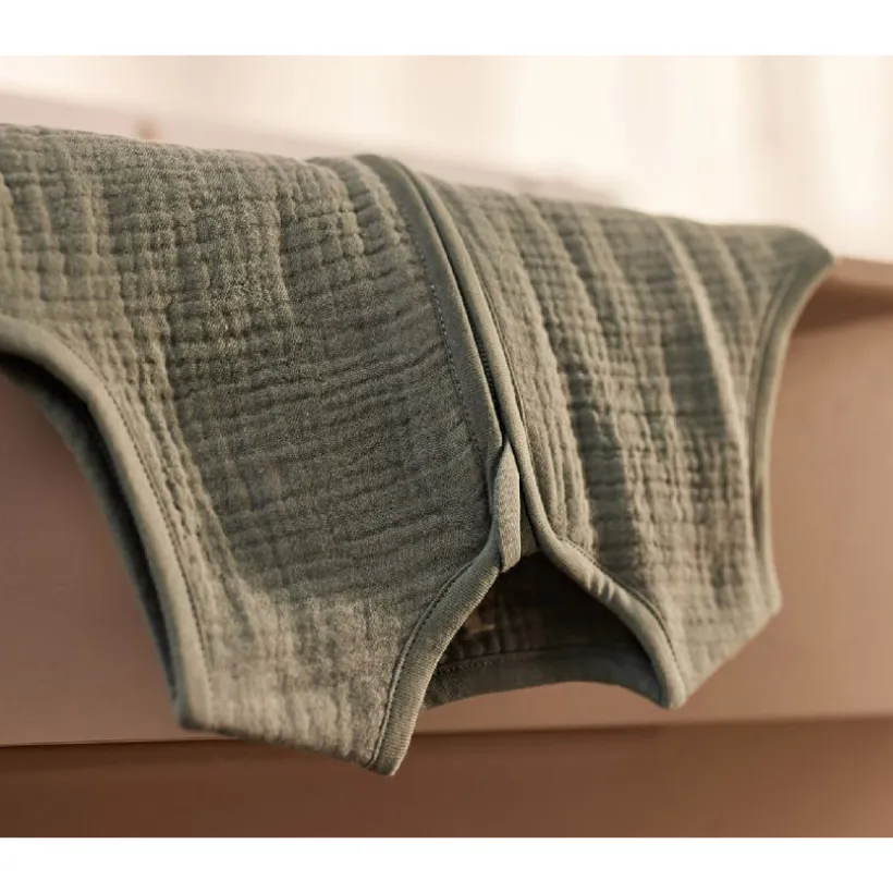 Gigoteuse sans manches 110cm gaze de coton Sea Green