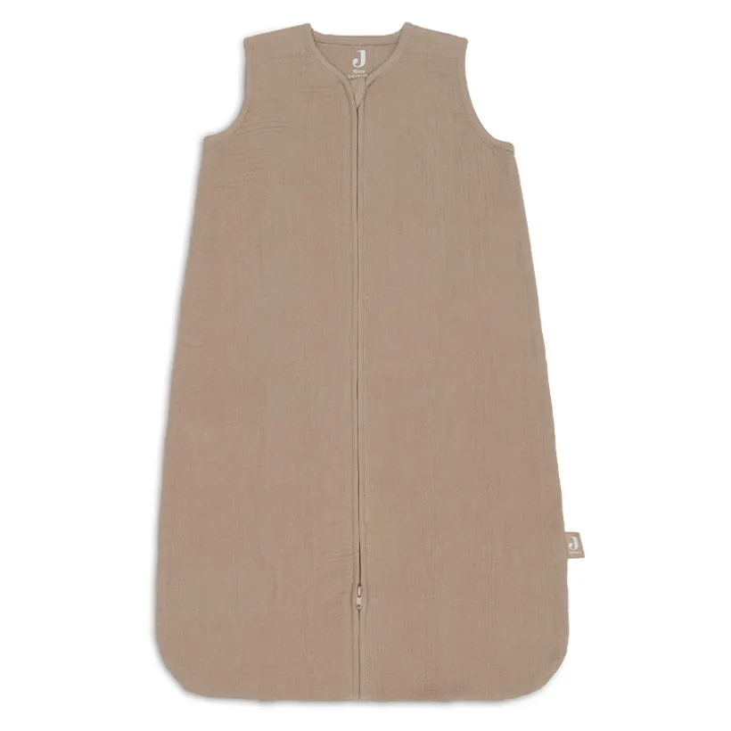 Gigoteuse sans manches 70cm gaze de coton Biscuit