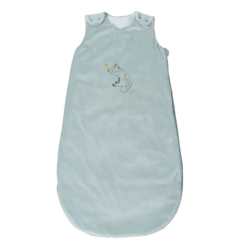 Gigoteuse sans manches en velours 6-24M TOG 2.5 Felix & Leo bleu
