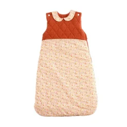 Gigoteuse sans manches ouatinée 0-6M - Terracotta Esmée
