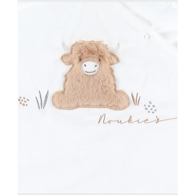 Gigoteuse veloudoux sans manches 70cm Fluffy Ecru