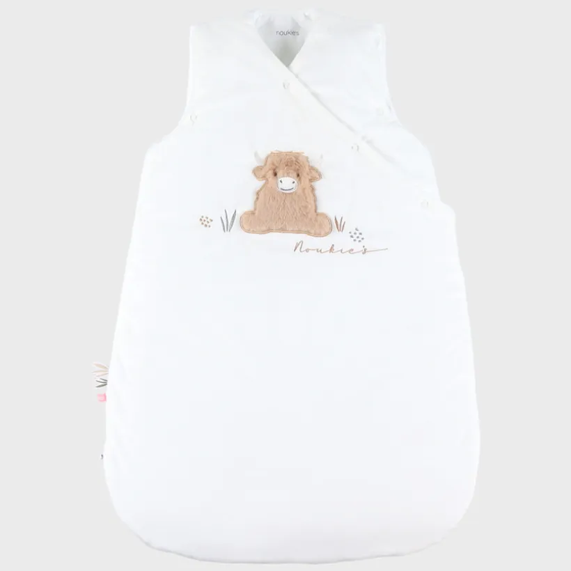 Gigoteuse veloudoux sans manches 70cm Fluffy Ecru