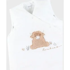 Gigoteuse veloudoux sans manches 70cm Fluffy Ecru