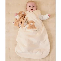 Gigoteuse veloudoux sans manches 70cm Fluffy Ecru