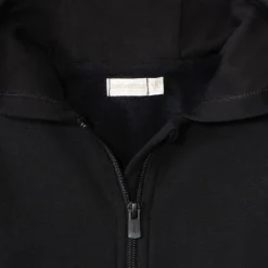 Gilet à capuche en molleton brodé cœur pour fille