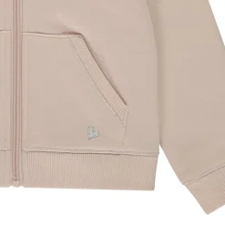 Gilet à capuche en molleton uni pour fille