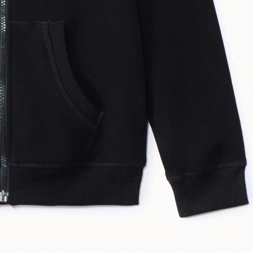 Gilet à capuche en molleton uni pour garçon