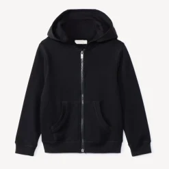 Gilet à capuche en molleton uni pour garçon