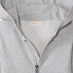 Gilet à capuche en molleton uni pour garçon