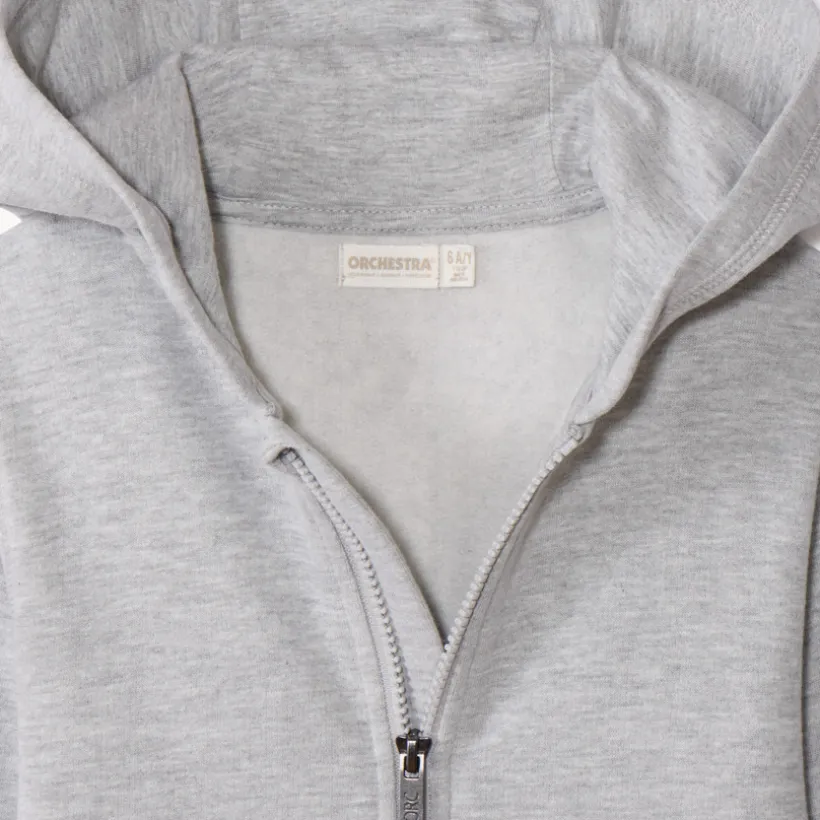 Gilet à capuche en molleton uni pour garçon