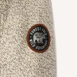 Gilet à capuche en tricot doublé sherpa pour garçon