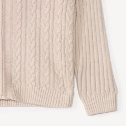 Gilet à capuche en tricot fantaisie pour garçon