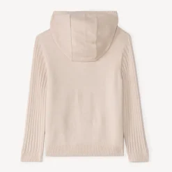 Gilet à capuche en tricot fantaisie pour garçon