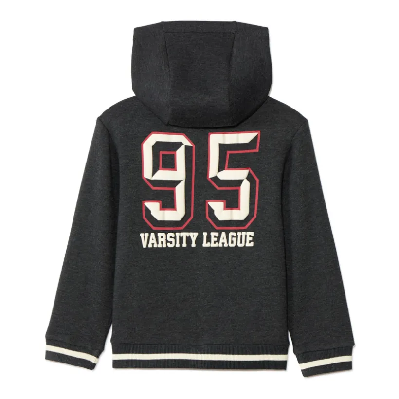 Gilet à capuche à print numéro de sportif pour garçon