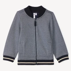 Gilet en maille piqué à col Teddy pour bébé garçon
